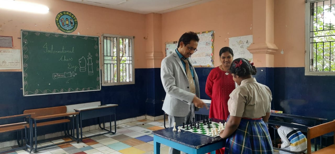 National Chess day celebrated at Interact club of Kids Create